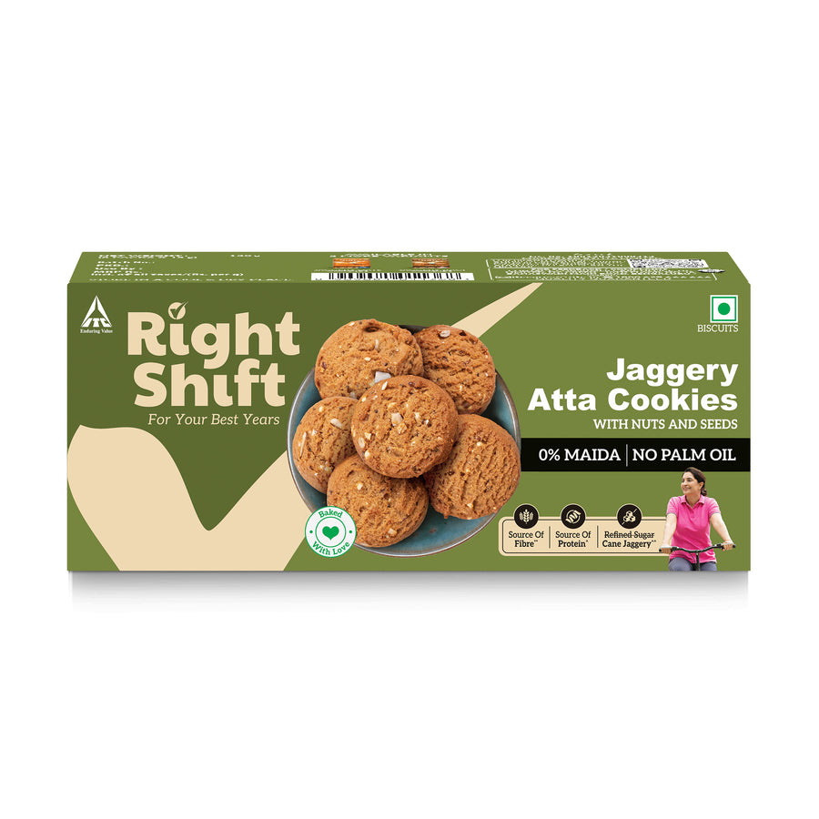Jaggery Atta Cookies, 120g