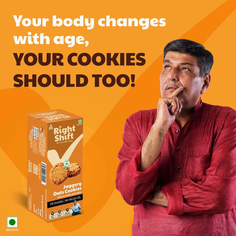 Jaggery Oats Cookies, 100g