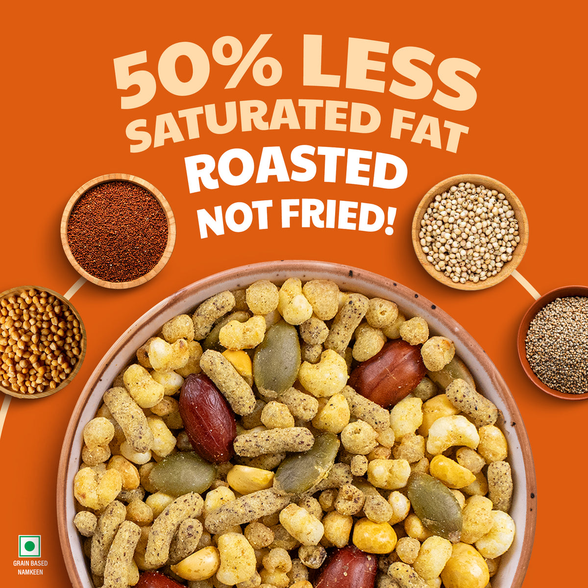 High Protein Roasted Mixture Khatta Meetha, 150g