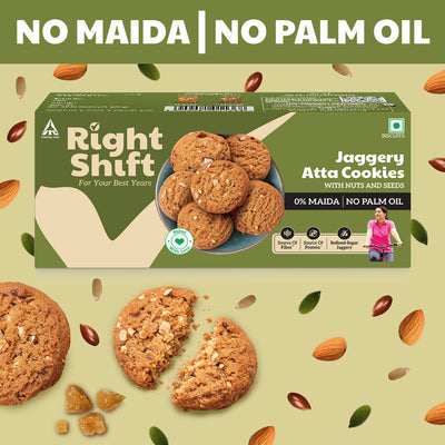 Jaggery Atta Cookies, 120g