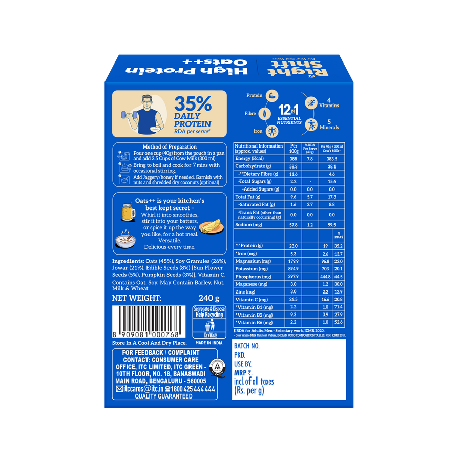 High Protein Oats++, 240g