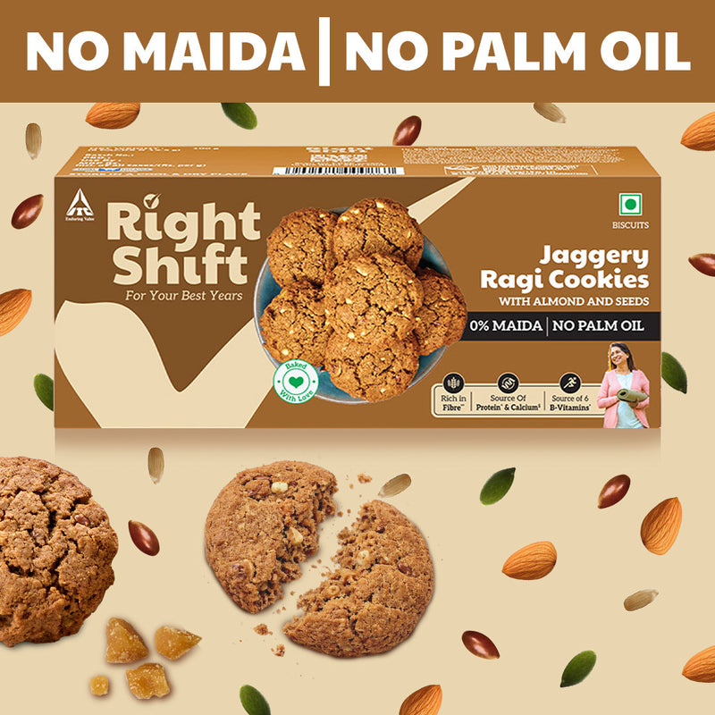 Jaggery Ragi Cookies, 100g